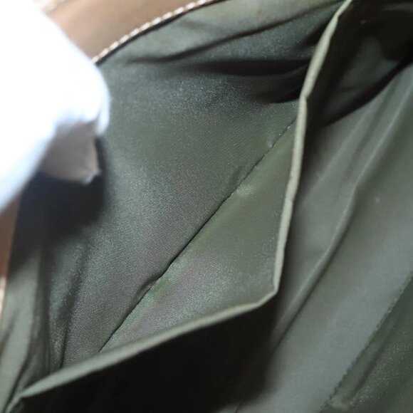 Christian Dior Trotter Canvas Hand Bag Khaki Gold Auth 123689 - Picture 13 of 16